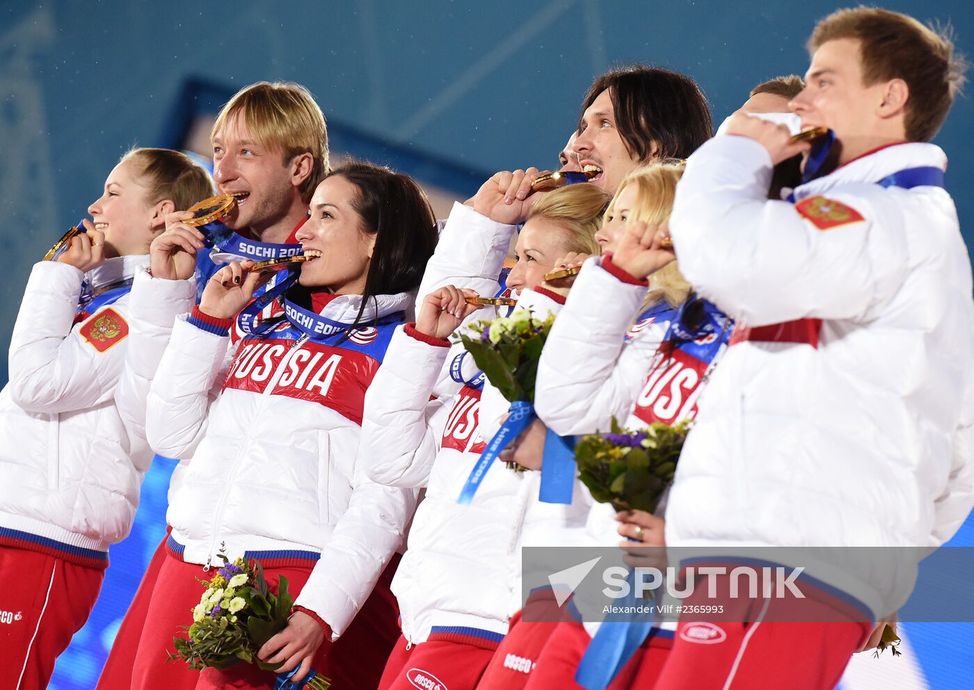 2014 Winter Olympics. Medal ceremony. Day Three