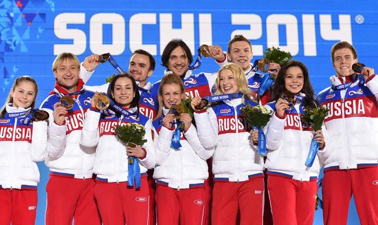 2014 Winter Olympics. Medal ceremony. Day Three
