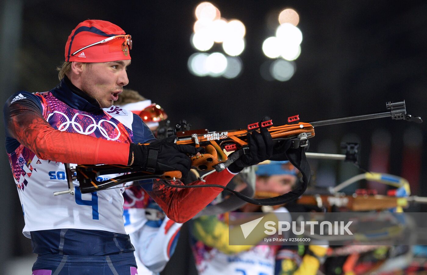2014 Winter Olympics. Biathlon. Men. Pursuit race
