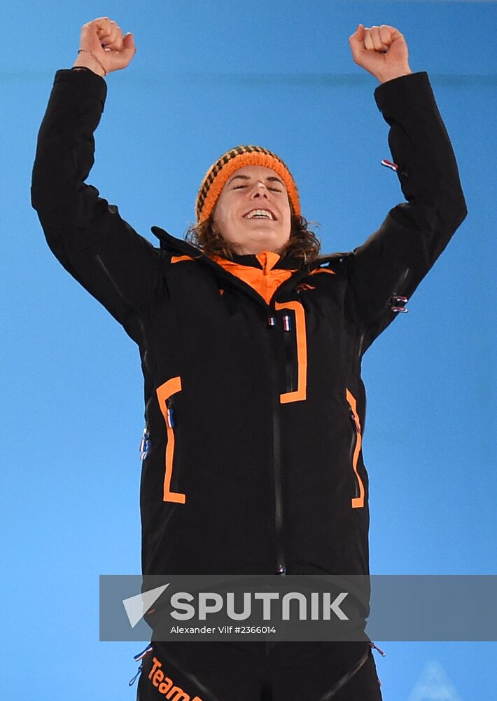 2014 Winter Olympics. Medal ceremony. Day Three