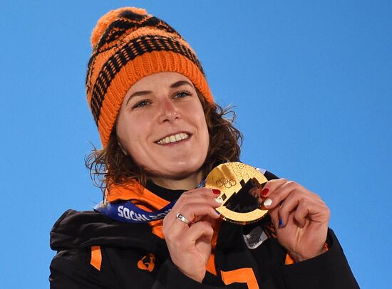 2014 Winter Olympics. Medal ceremony. Day Three