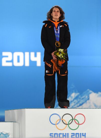 2014 Winter Olympics. Medal ceremony. Day Three