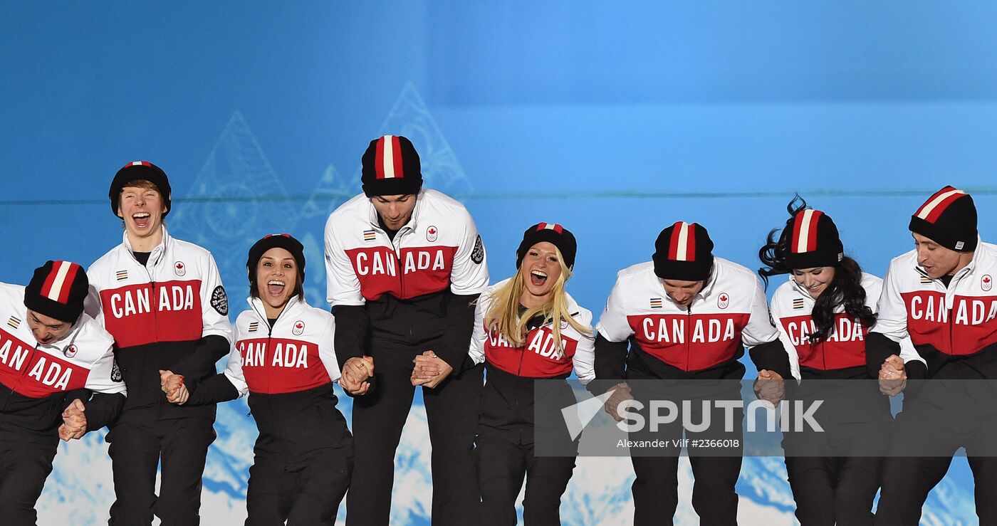 2014 Winter Olympics. Medal ceremony. Day Three