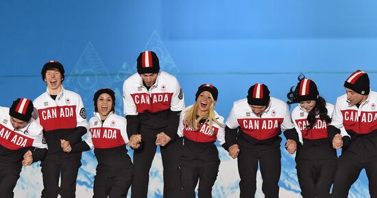 2014 Winter Olympics. Medal ceremony. Day Three