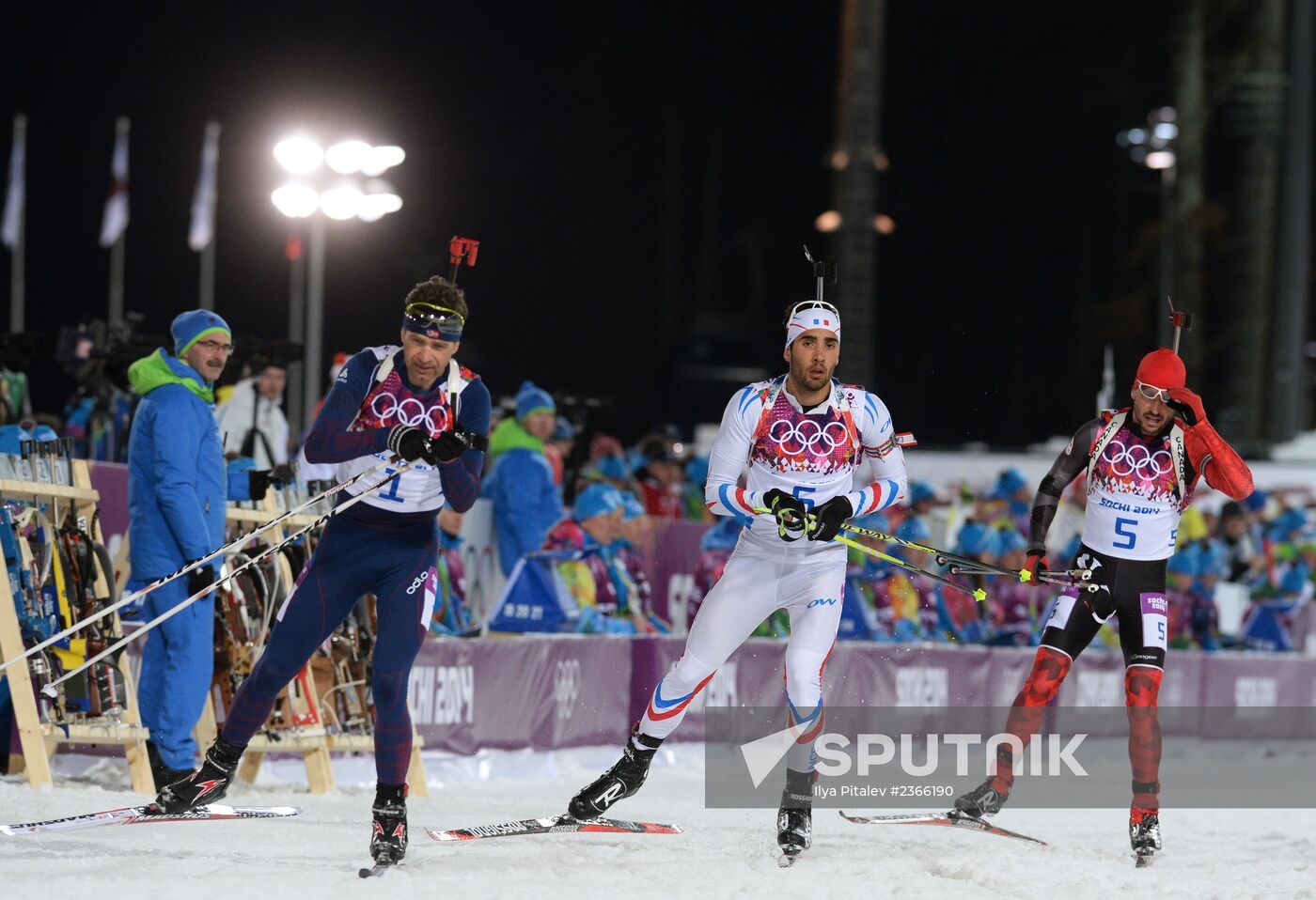 2014 Winter Olympics. Biathlon. Men. Pursuit race