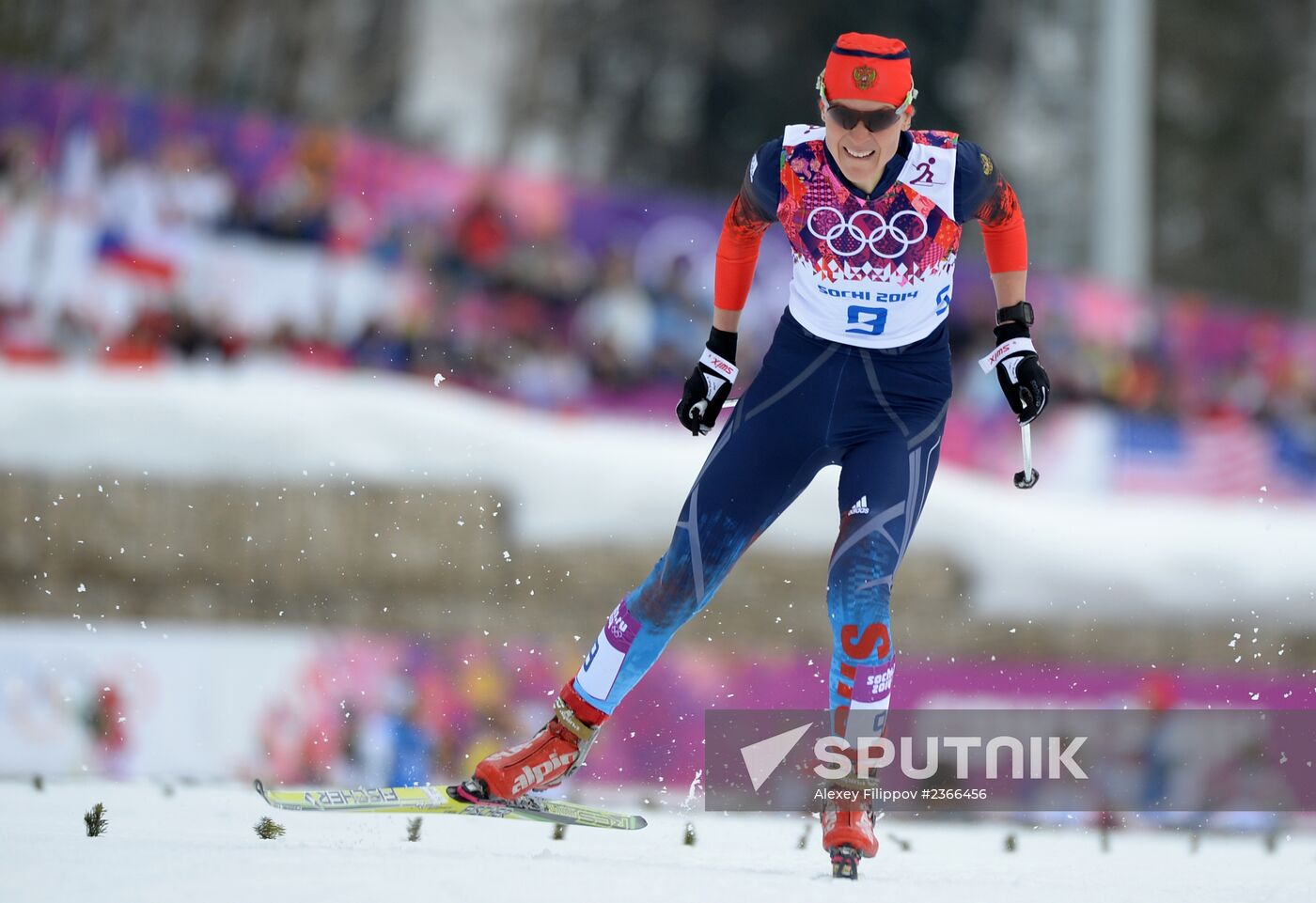 2014 Winter Olympics. Cross-country skiing. Women. Sprint