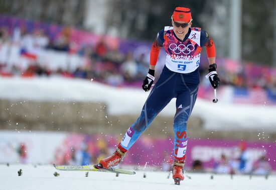 2014 Winter Olympics. Cross-country skiing. Women. Sprint