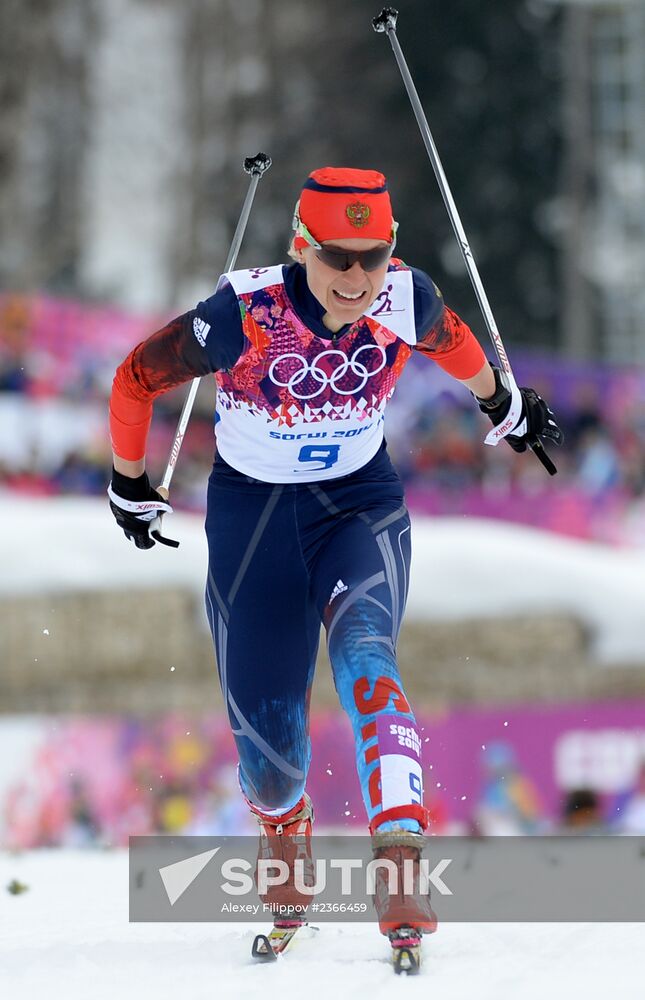 2014 Winter Olympics. Cross-country skiing. Women. Sprint