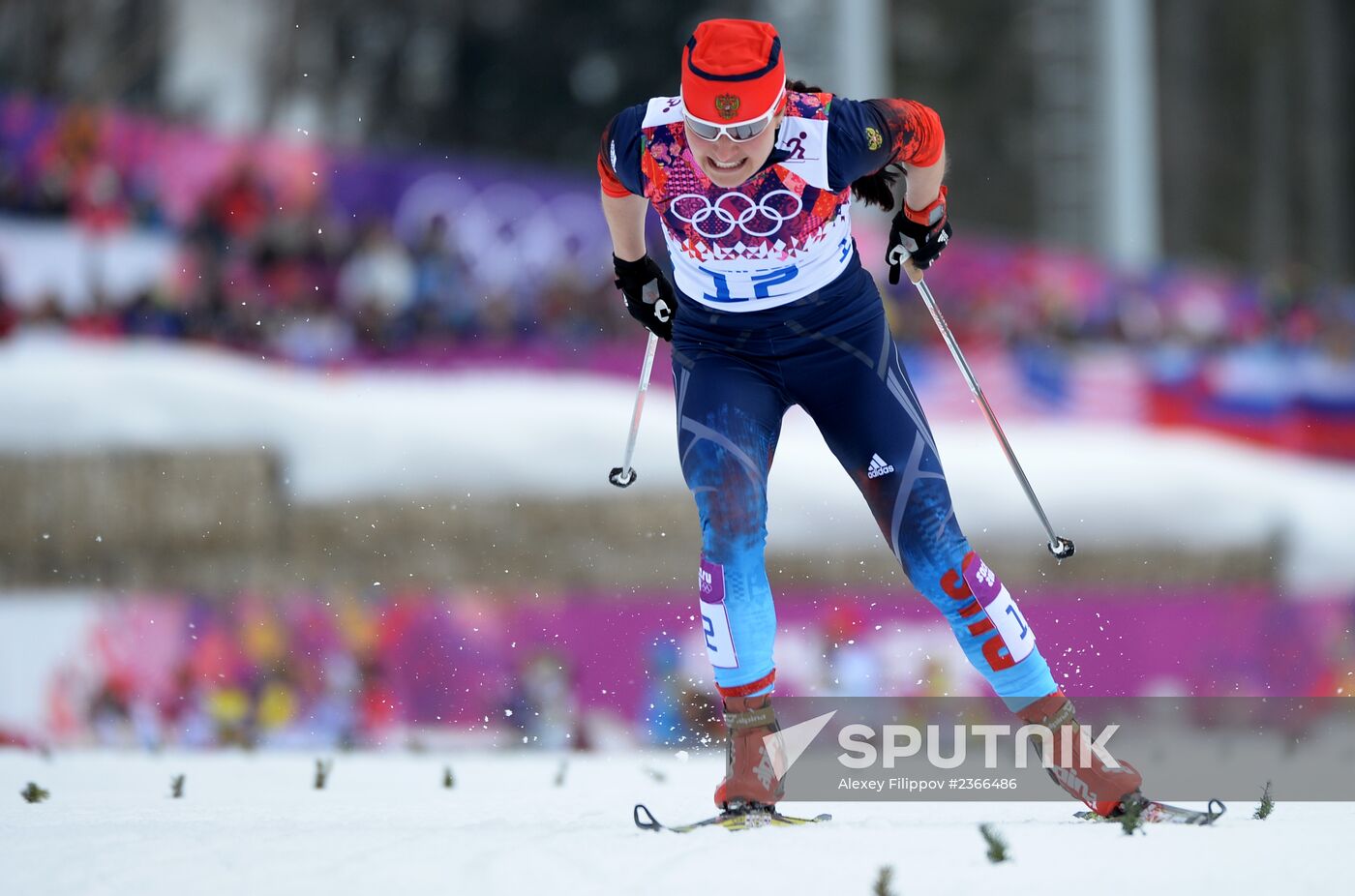 2014 Winter Olympics. Cross-country skiing. Women. Sprint