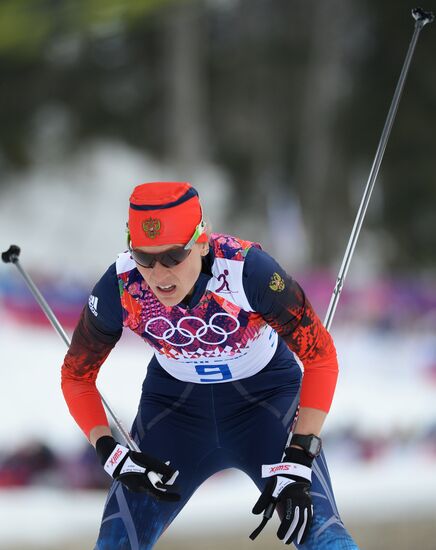 2014 Winter Olympics. Cross-country skiing. Women. Sprint