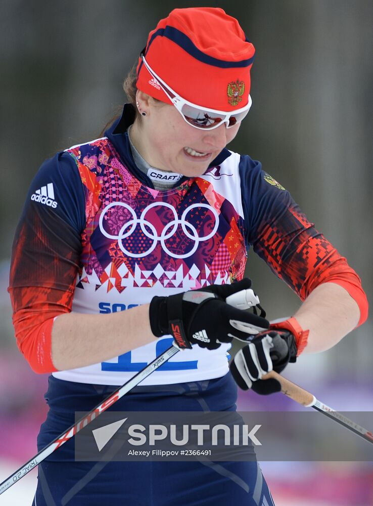 2014 Winter Olympics. Cross-country skiing. Women. Sprint