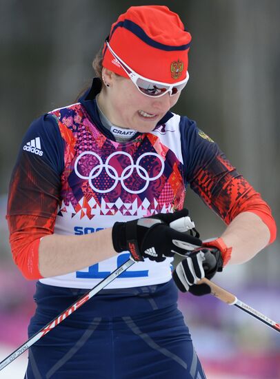 2014 Winter Olympics. Cross-country skiing. Women. Sprint