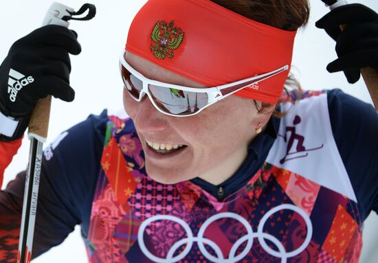 2014 Winter Olympics. Cross-country skiing. Women. Sprint