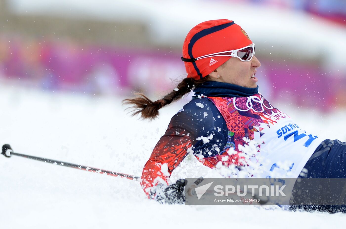 2014 Winter Olympics. Cross-country skiing. Women. Sprint