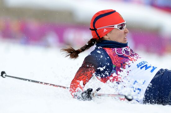 2014 Winter Olympics. Cross-country skiing. Women. Sprint