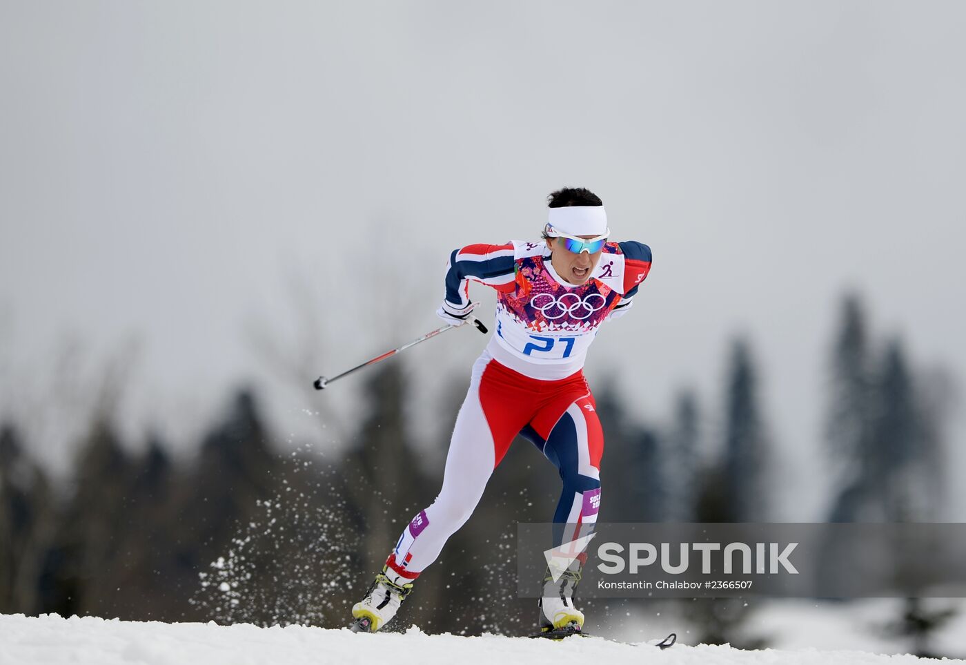 2014 Winter Olympics. Cross-country skiing. Women. Sprint