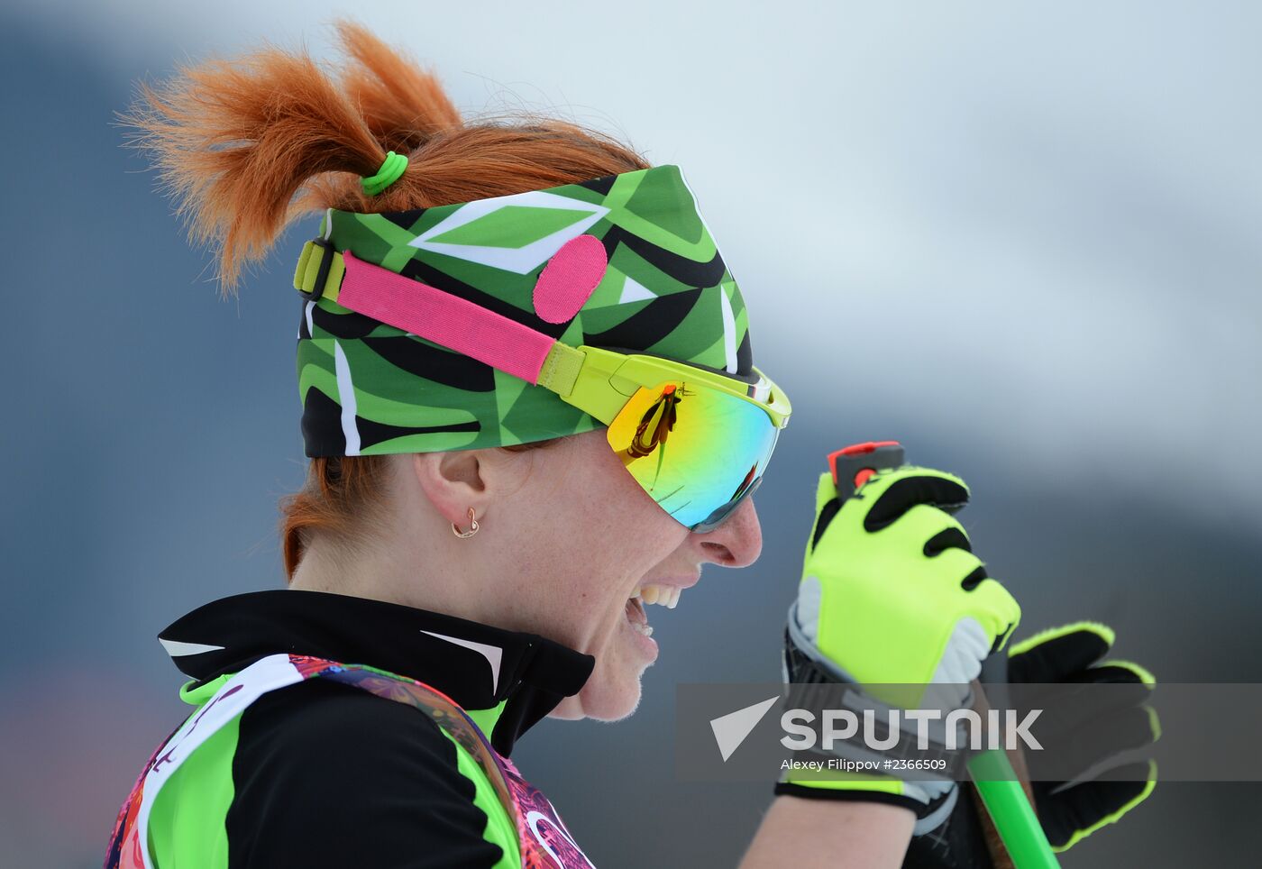2014 Winter Olympics. Cross-country skiing. Women. Sprint