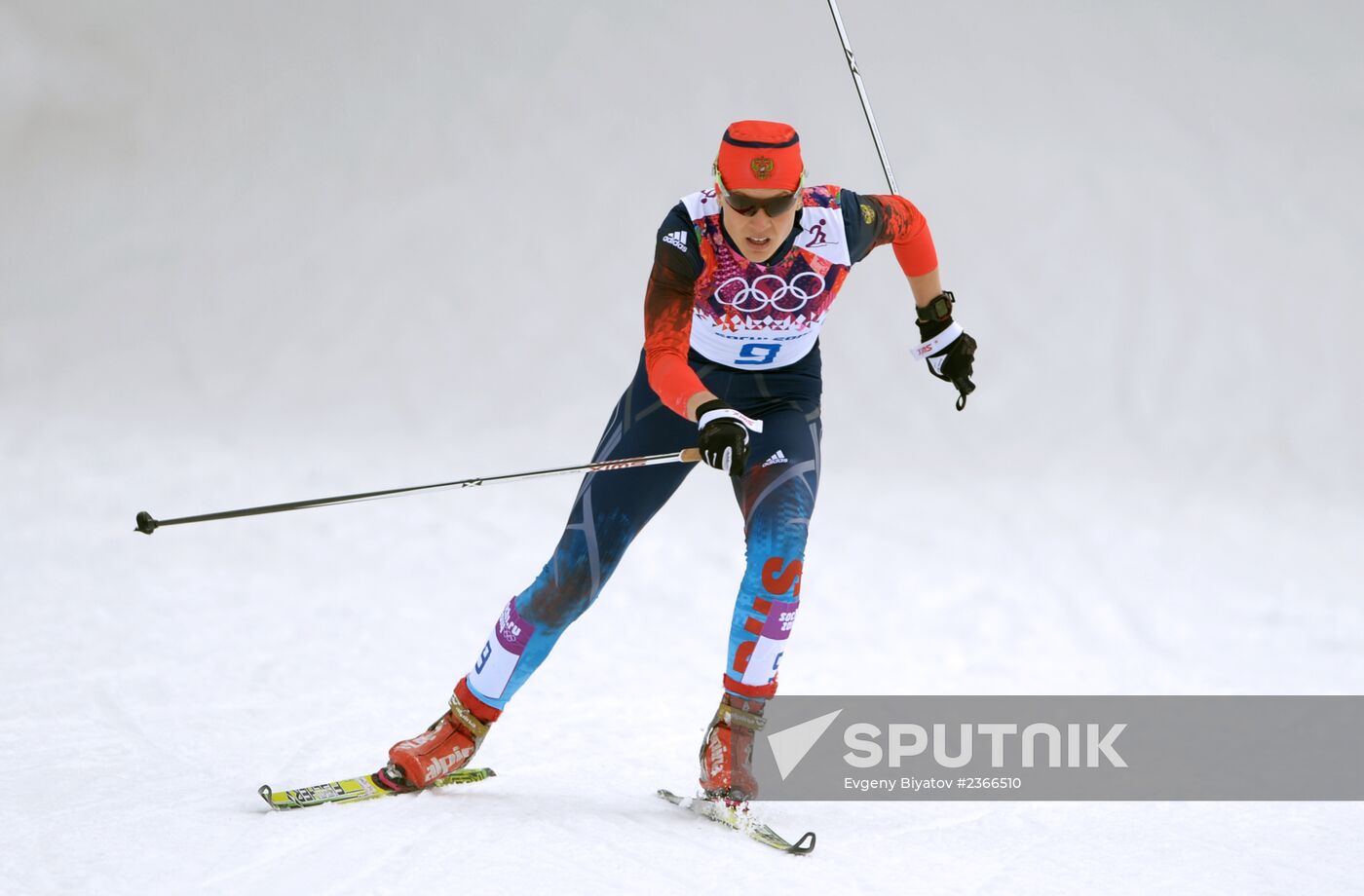 2014 Winter Olympics. Cross-country skiing. Women. Sprint