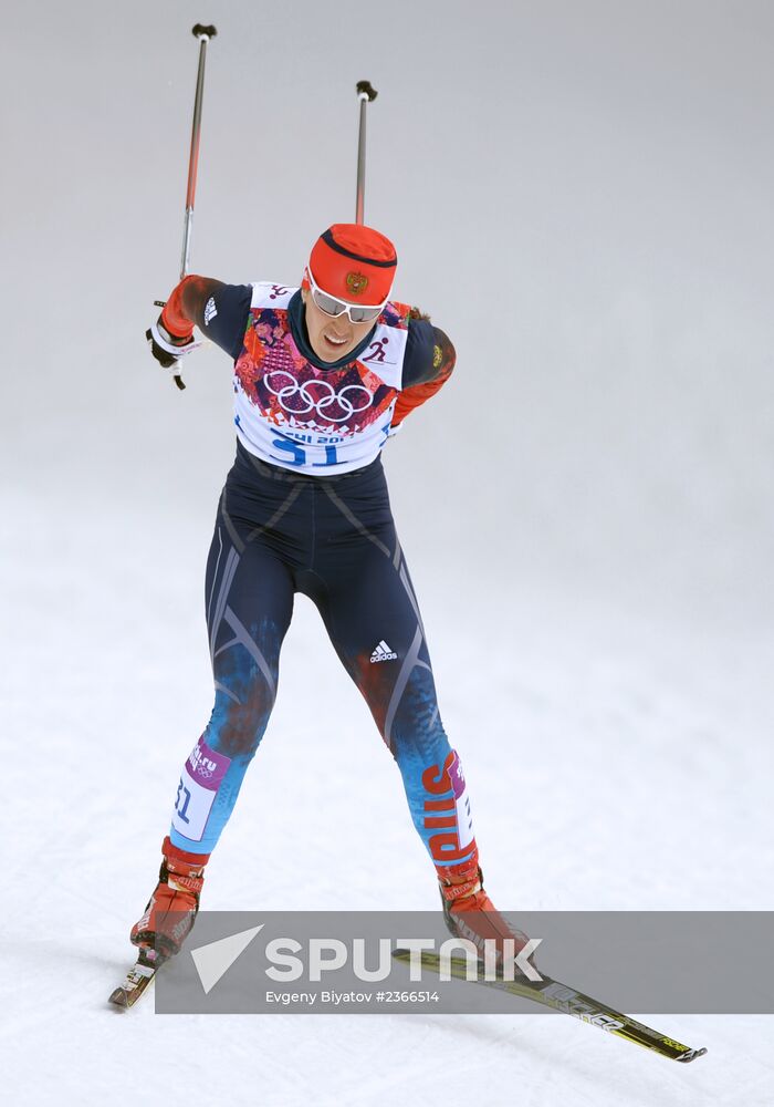 2014 Winter Olympics. Cross-country skiing. Women. Sprint