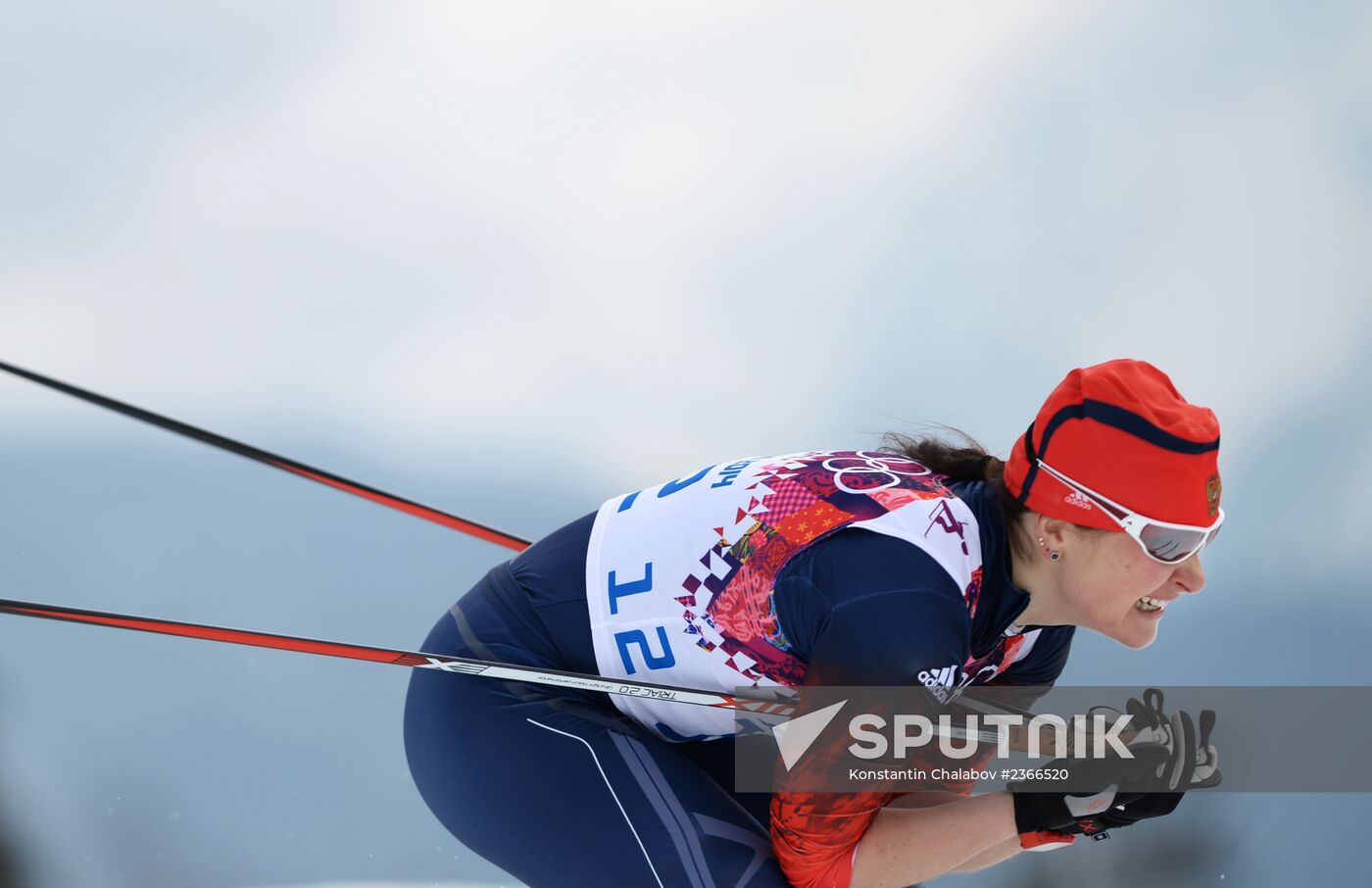2014 Winter Olympics. Cross-country skiing. Women. Sprint