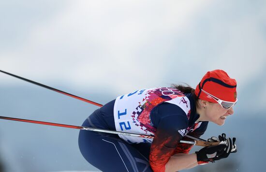 2014 Winter Olympics. Cross-country skiing. Women. Sprint