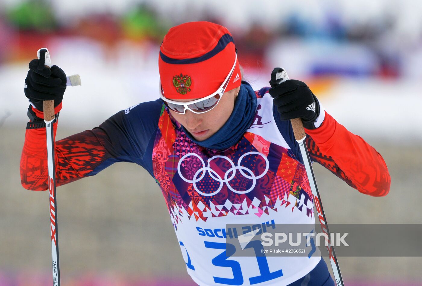 2014 Winter Olympics. Cross-country skiing. Women. Sprint