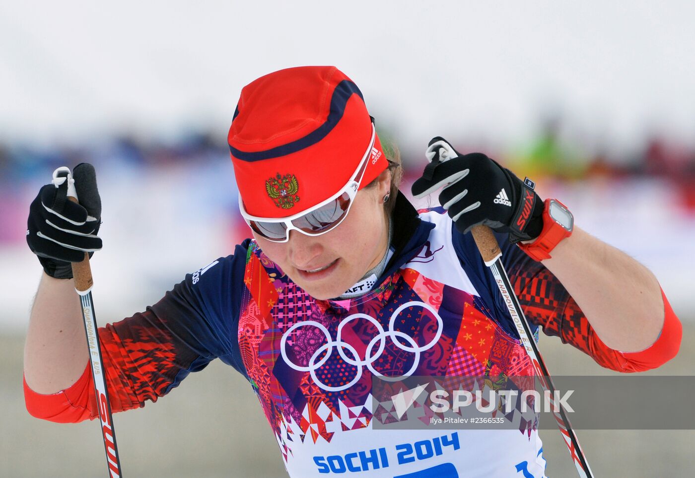 2014 Winter Olympics. Cross-country skiing. Women. Sprint