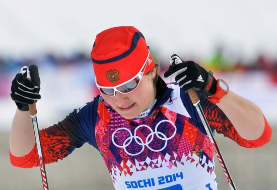 2014 Winter Olympics. Cross-country skiing. Women. Sprint