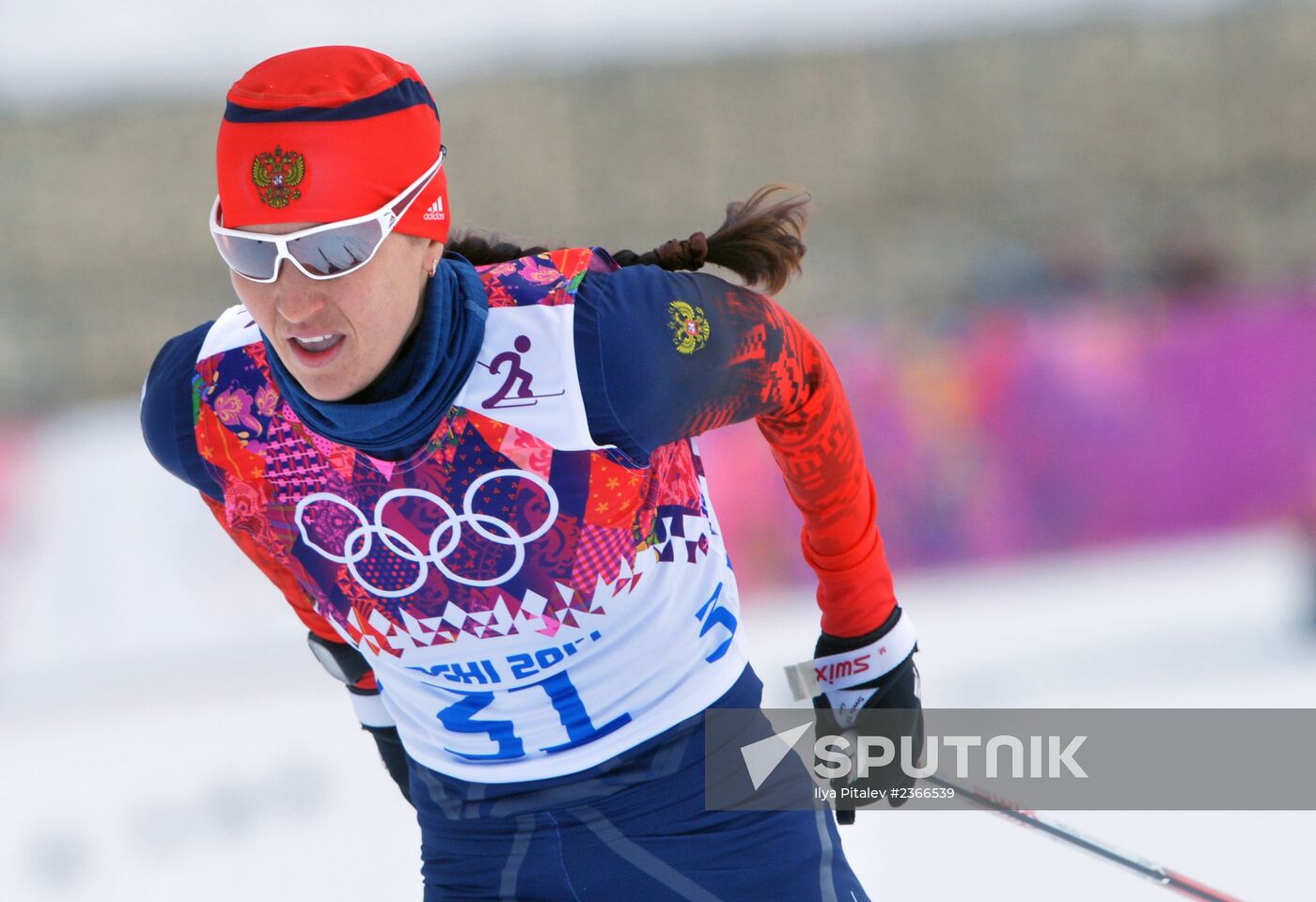 2014 Winter Olympics. Cross-country skiing. Women. Sprint