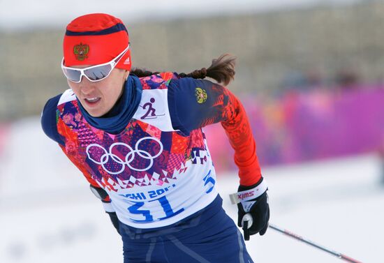 2014 Winter Olympics. Cross-country skiing. Women. Sprint