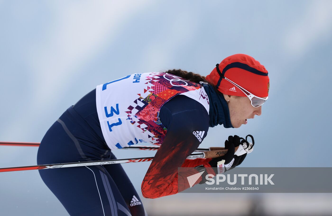 2014 Winter Olympics. Cross-country skiing. Women. Sprint