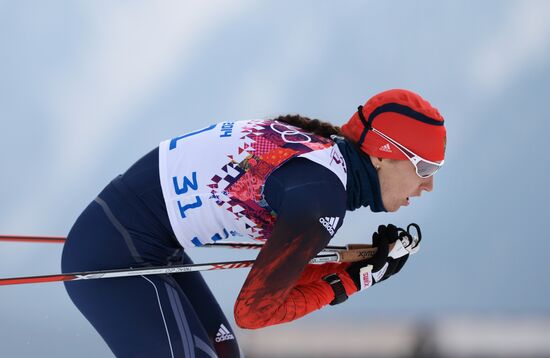 2014 Winter Olympics. Cross-country skiing. Women. Sprint