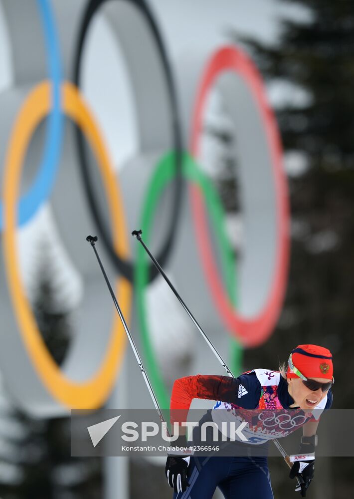 2014 Winter Olympics. Cross-country skiing. Women. Sprint