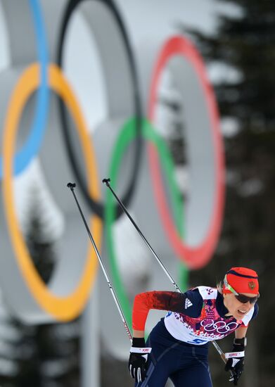 2014 Winter Olympics. Cross-country skiing. Women. Sprint