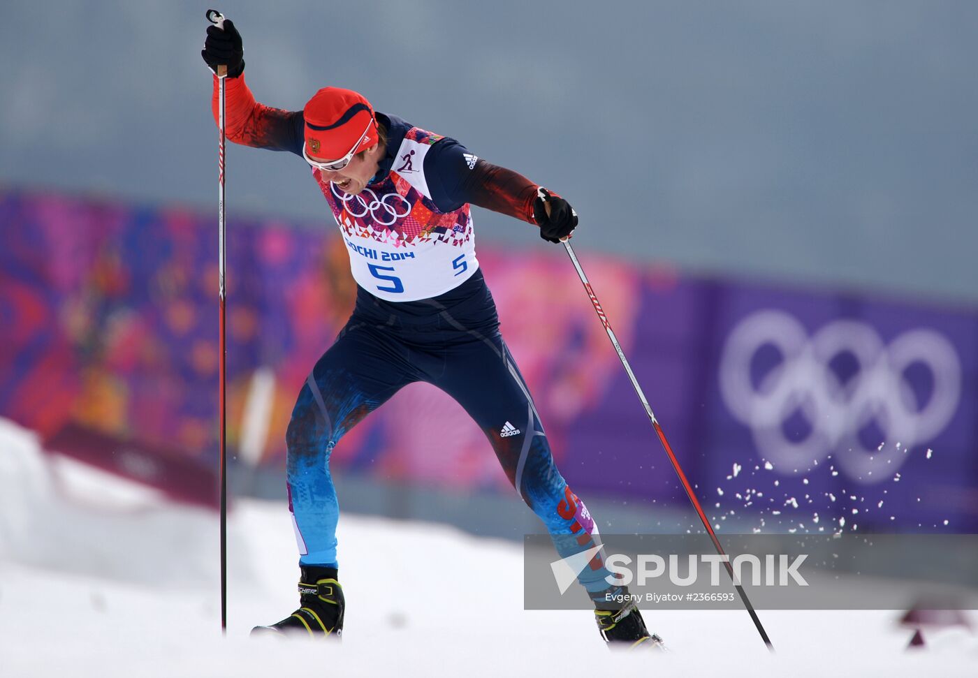 2014 Winter Olympics. Cross-country skiing. Men. Sprint