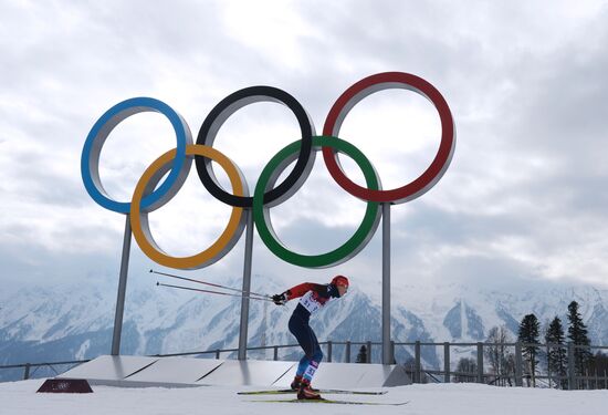 2014 Winter Olympics. Cross-country skiing. Women. Sprint