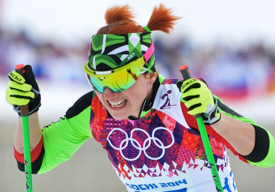 2014 Winter Olympics. Cross-country skiing. Women. Sprint