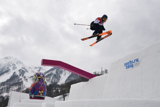 2014 Winter Olympics. Freestyle skiing. Women. Slopestyle