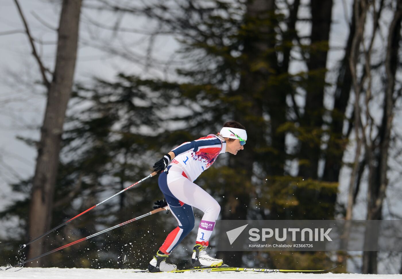 2014 Winter Olympics. Cross-country skiing. Women. Sprint