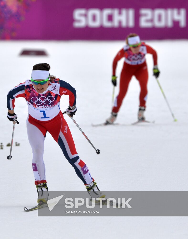 2014 Winter Olympics. Cross-country skiing. Women. Sprint
