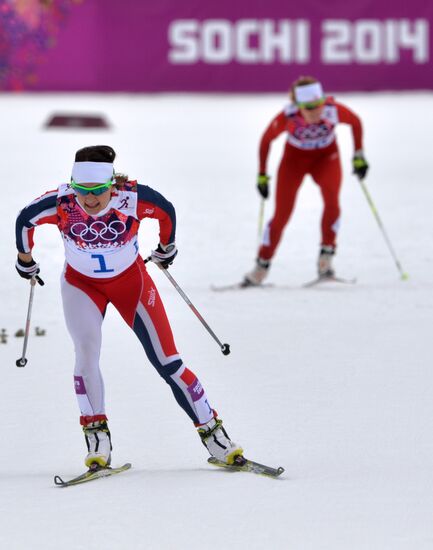 2014 Winter Olympics. Cross-country skiing. Women. Sprint