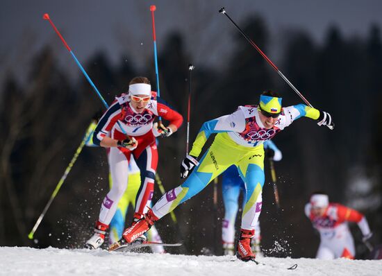 2014 Winter Olympics. Cross-country skiing. Women. Sprint