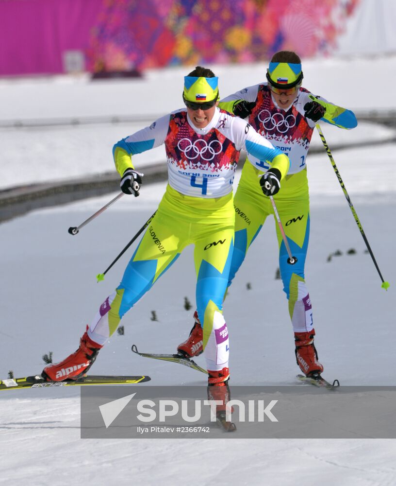 2014 Winter Olympics. Cross-country skiing. Women. Sprint