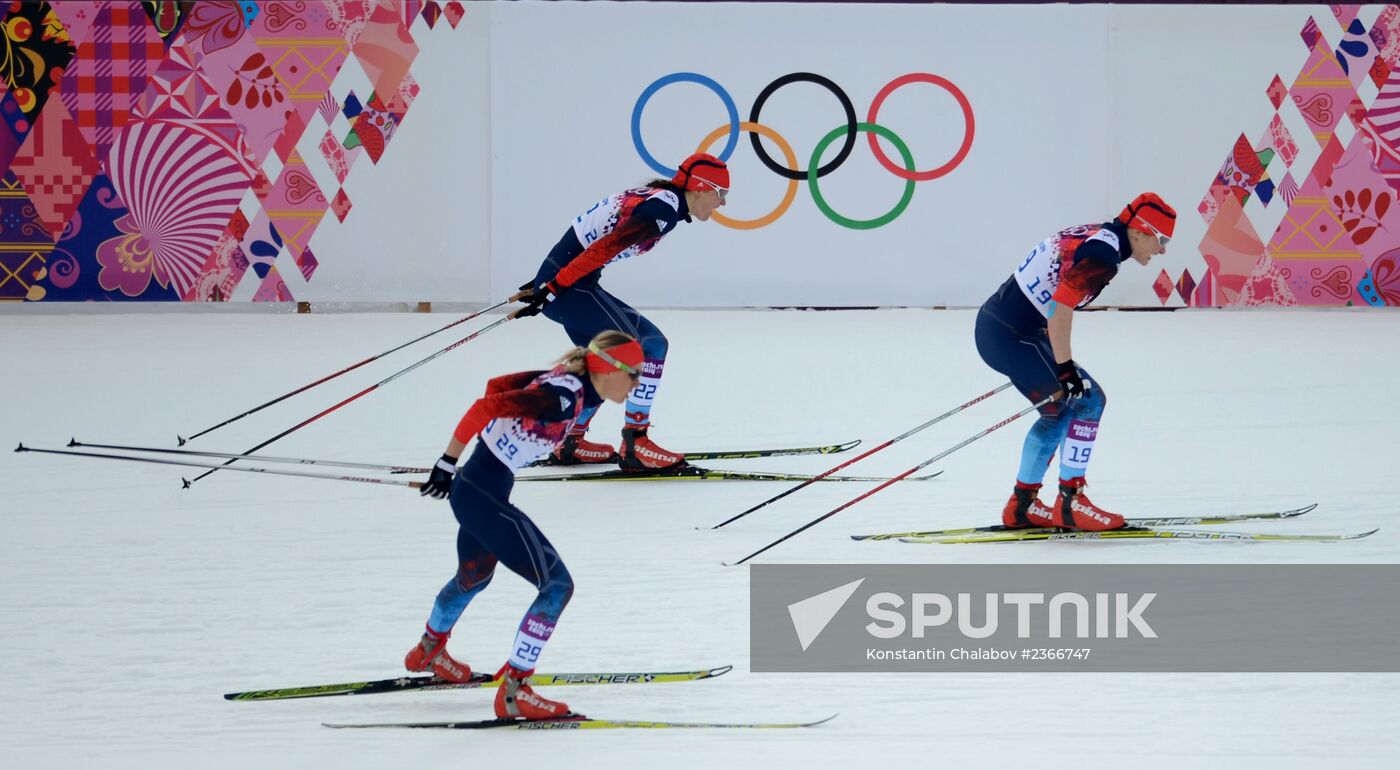 2014 Winter Olympics. Cross-country skiing. Women. Sprint