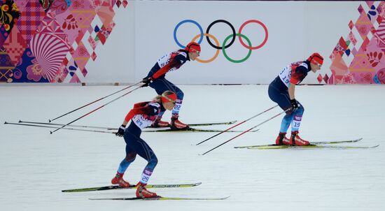 2014 Winter Olympics. Cross-country skiing. Women. Sprint