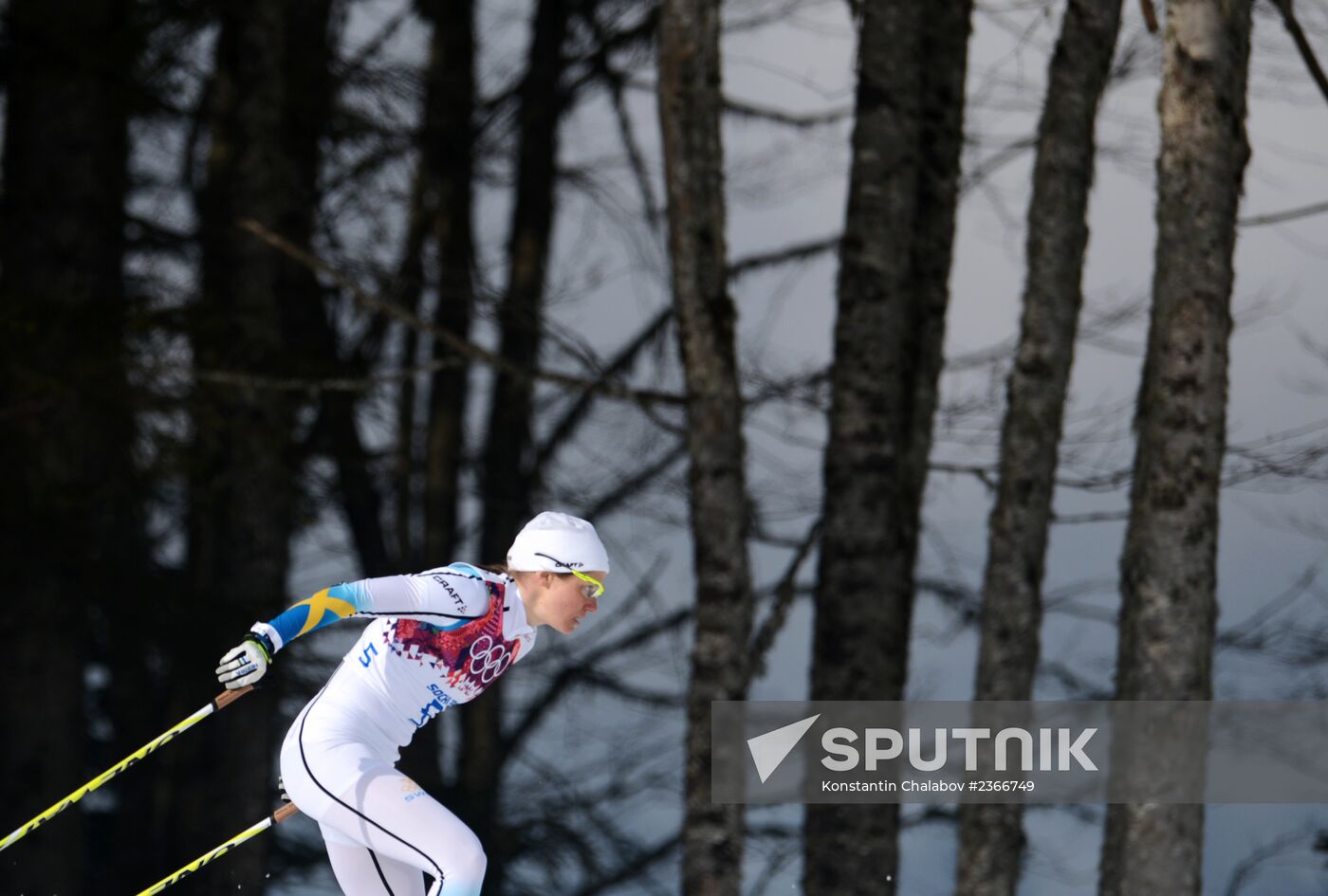2014 Winter Olympics. Cross-country skiing. Women. Sprint