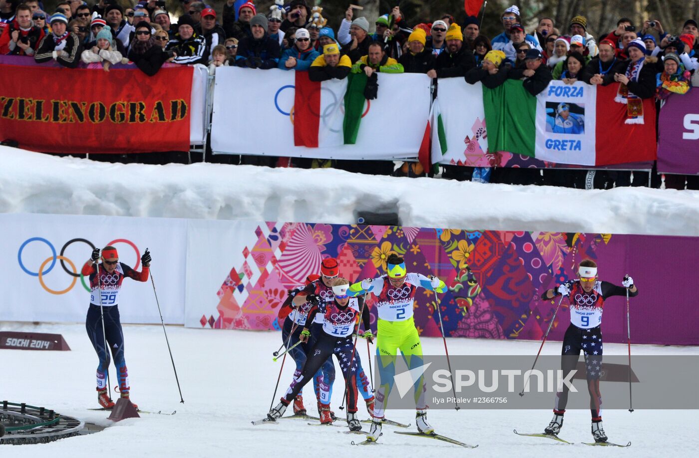 2014 Winter Olympics. Cross-country skiing. Women. Sprint