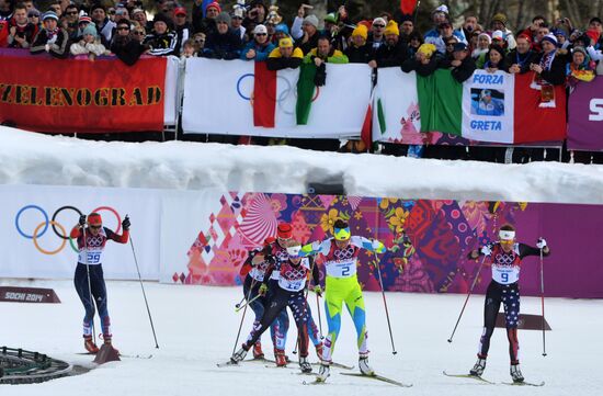 2014 Winter Olympics. Cross-country skiing. Women. Sprint