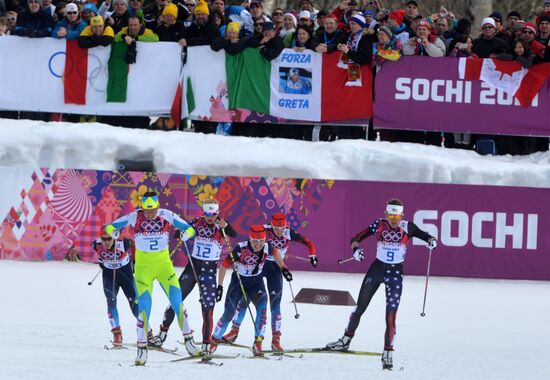 2014 Winter Olympics. Cross-country skiing. Women. Sprint