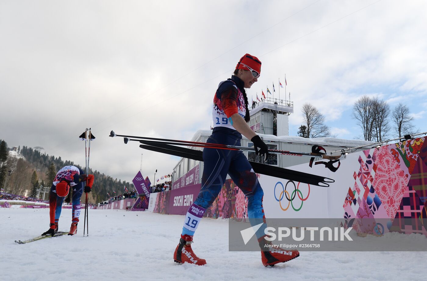 2014 Winter Olympics. Cross-country skiing. Women. Sprint